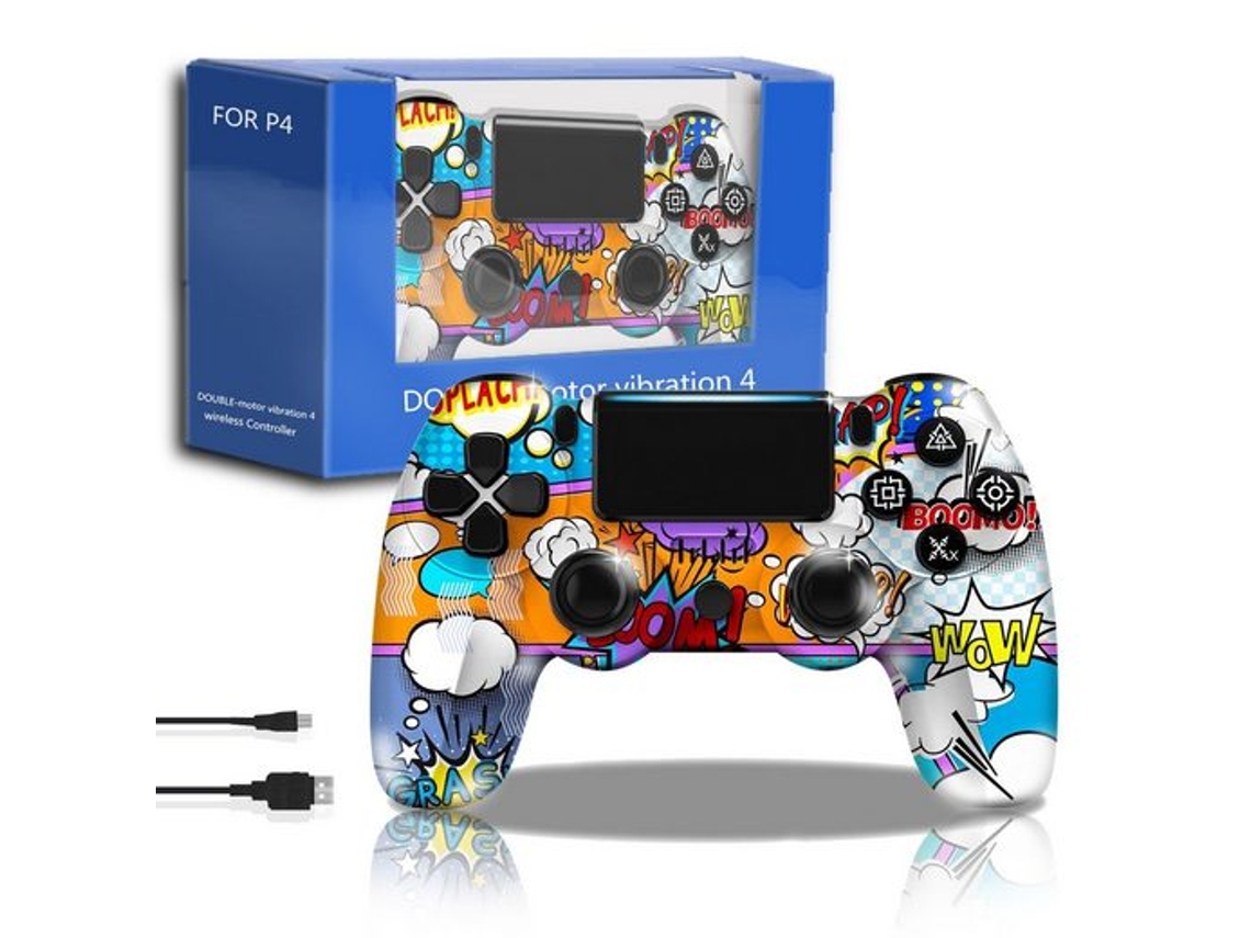 Comando PS4 KINSI Kinsi Dualshock (Wireless - Multicolorido