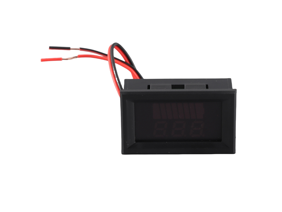 Mali medidor de Voltagem para Bateria de Veículo Elétrico Digital 12v 72v Bateria de Lítio (vermelho)