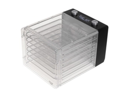| Desidratador de alimentos | Anúncio 6660 | Potência 600 W | Número de tabuleiros 6 | Temporizador Integrado | Ártemis Negro