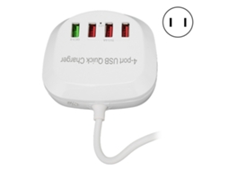 Carregador Usb LAXISCREED 4 Portas 36w Qc3.0 Rápido