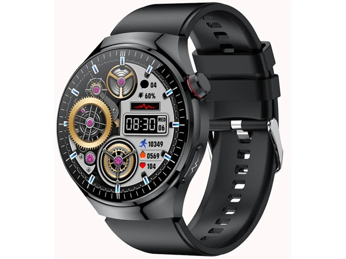 Smartwatch Com Verificação De Saúde Com Um Toque Ecg Pressão Arterial Medição De Gordura Corporal E Recurso Sos Preto Yizhood