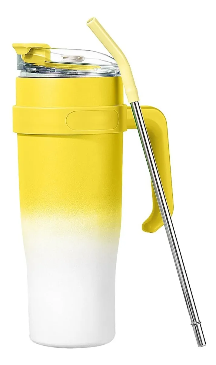 Garrafa Térmica De 40 Oz Com Alça De Aço Inoxidável Com Canudovayotoy