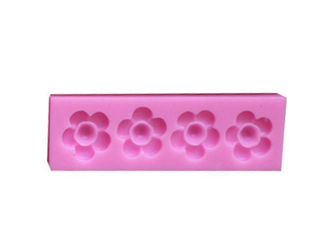 Molde De Silicone Da Série 4floral Para Gesso Artesanal, Velas, Sabonetes E Fondant, Ideal Para Decoração De Bolos, Doces E Chocolates.