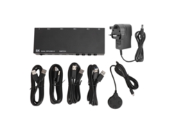 Comutador Kvm Dual Dp LAXISCREED 8k 30hz/4k 144hz