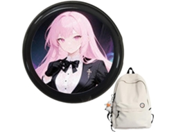 Crachá Digital De Anime, Tela Hd De 4,3 Cm Para Identificação Fofa, Pins Eletrônicos De Anime De 600 Gokoco