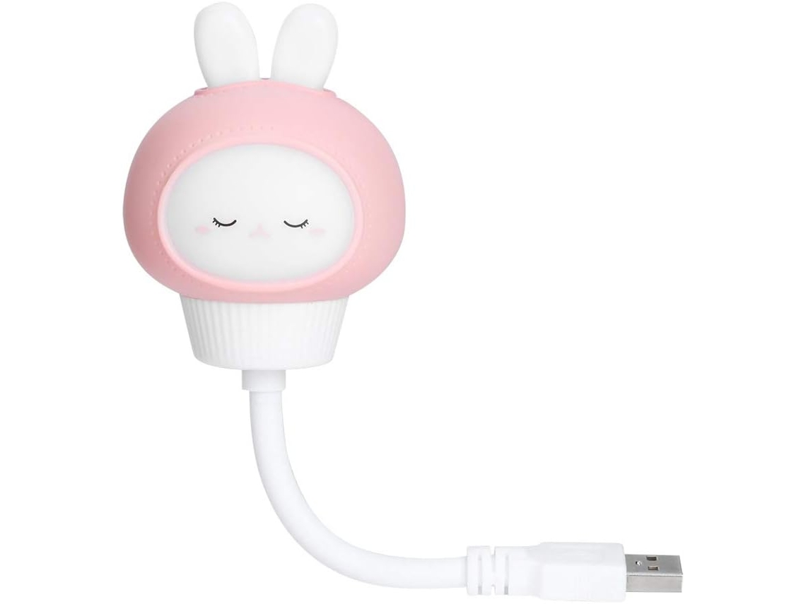 Luminária Noturna Led Usb De Dormir Em Vinil Abs Com Desenho Animal,
