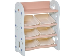 Estante Infantil HOMCOM Azul (HDPE - 76x36x92cm)