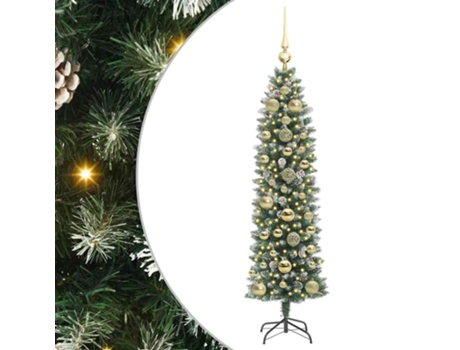 Árvore De Natal Pré Iluminada Vidaxl Verde Pvc (150 Cm)