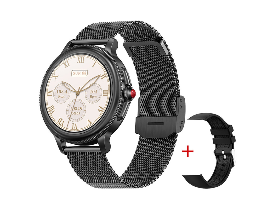 Smartwatch YIZHOOD Te226 Modo Desportivo Feminino Multimosqueador com Ecrã Sensível Ao Toque Preto