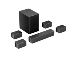 Soundbar ULTIMEA Poseidon D70 7.1 Canal Kit de Colunas Subwoofer Equalizador de 10 Bandas 121 Matrizes de Equalização Predefinidas Tecnologia Bassmx