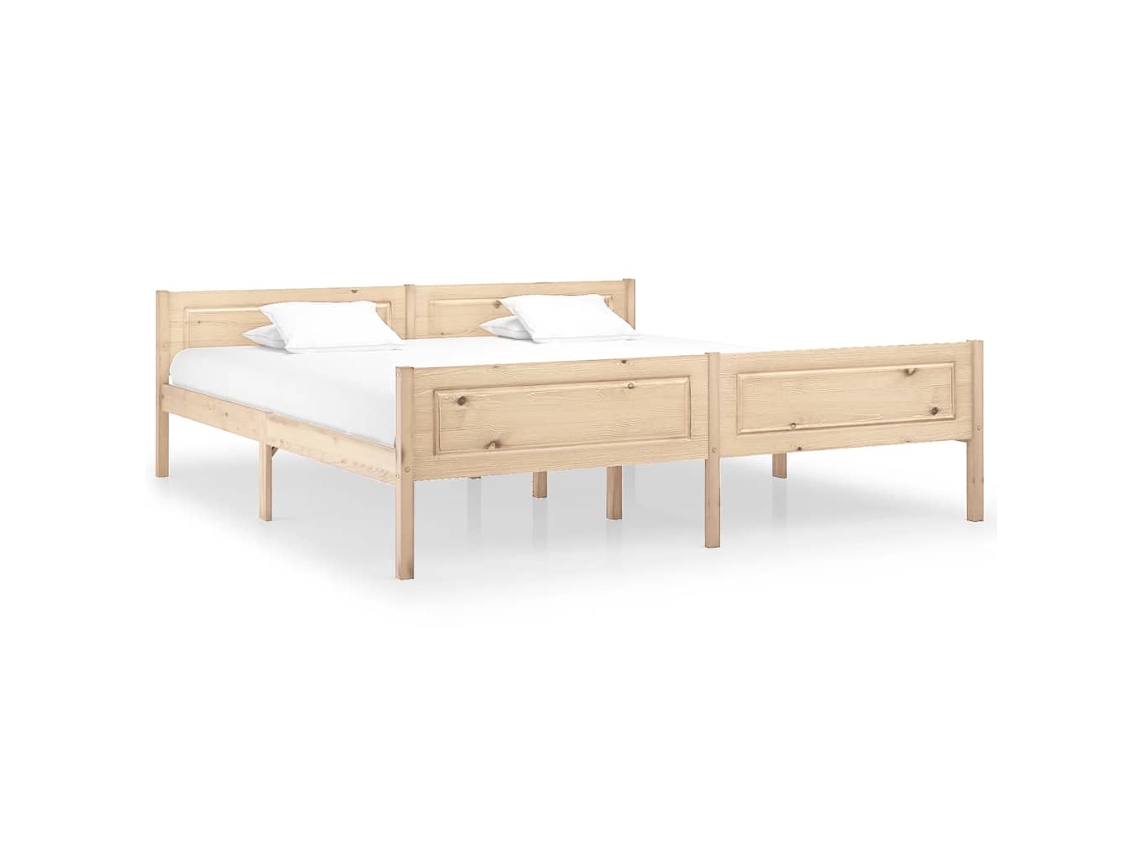 Vidaxl Estrutura De Cama Em Pinho Maciço 180x200 Cm