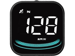Heads-up Display Hud Para Carro Com Velocímetro E Alertas Gps Acessório Digital Inteligente Para Todos Os Veículos Em Preto Elegante