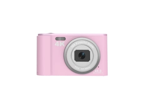 Câmara Digital das Crianças Compacta Dc303 4K 48Mp com Foco Automático Zoom 16X 2 8 Polegadas- Rosa VIGA EUROPE
