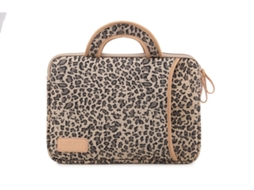 Bolsa Para Laptop, Bolsa Para Tablet, Forro Portátil Marrom Leopardo 13 Polegadas Yunzii