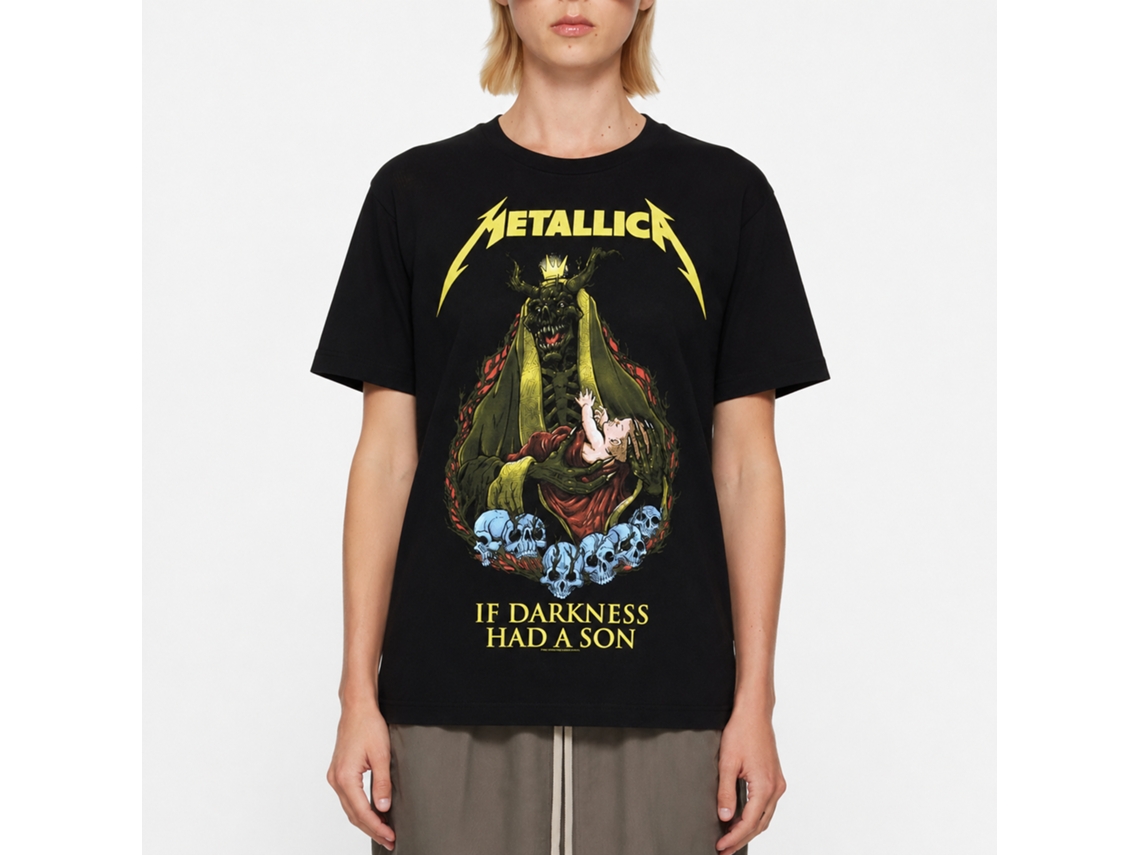 Metallica One Blk Pushead T-shirt Unisex Adults Size:xxxl