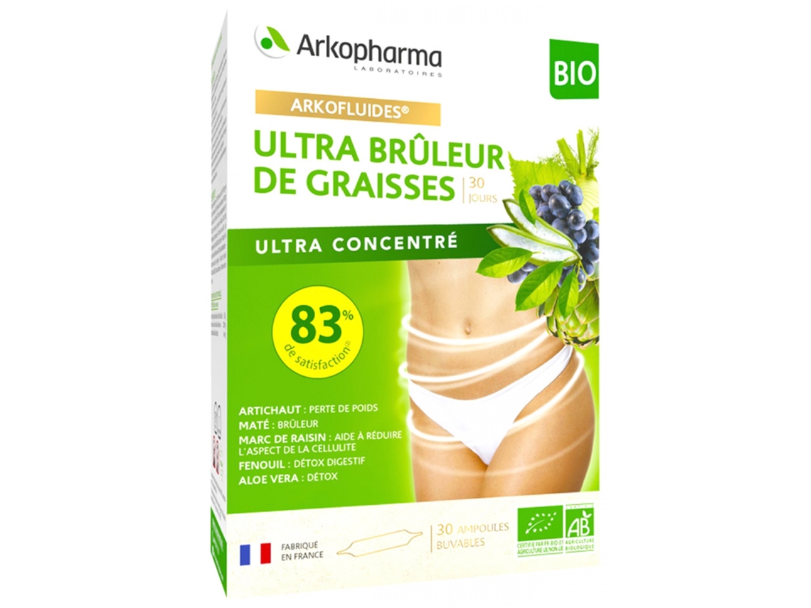 Arkofluides Ultra Fat Burner Orgânico 30 Ampolas ARKOPHARMA