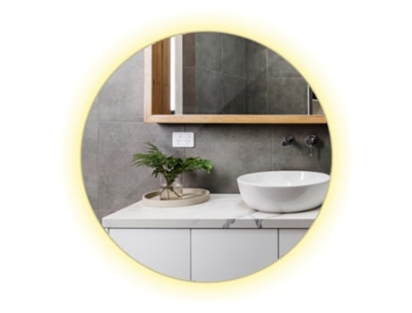 Espelho Redondo Led Tulup (ø 90 Cm Luz Quente 3000k)