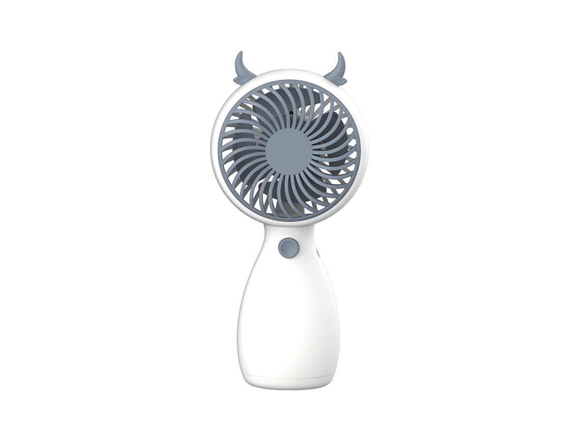 Ventilador BRILVIBERA de mão com suporte USB, desenho animado, portátil para estudantes