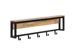 Vidaxl Bengaleiro 87x10x27 Cm Madeira Mangueira Maciça Áspera