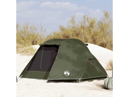 Vidaxl Tenda De Pesca Para 3 Pessoas Impermeável Verde Azeitona