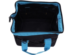 Bolsa para ferramentas manual Gototop, em lona, com alça de ombro, ampla abertura, fundo e estrutura em ABS impermeável.