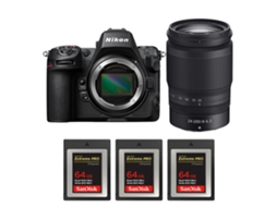 Z8 + Z 24 200mm F/4 6.3 Vr + 3 Sandisk 64gb Extreme Pro Cfexpress Type B Máquina Fotográfica Híbrida Full frame + Ebook Pricedirect NIKON