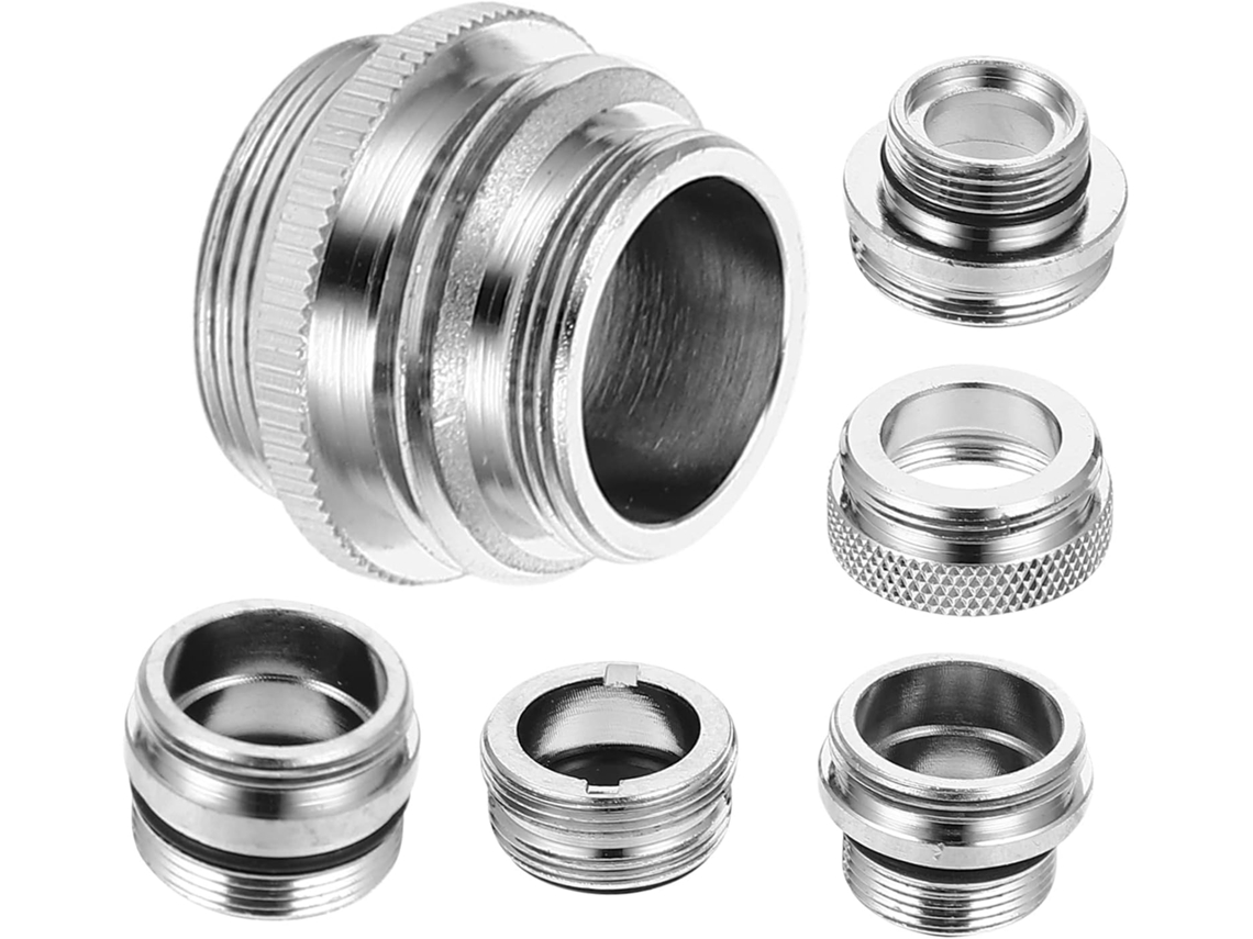 Conjunto De 6 Adaptadores Para Mangueira Pia, Conectores Macho E