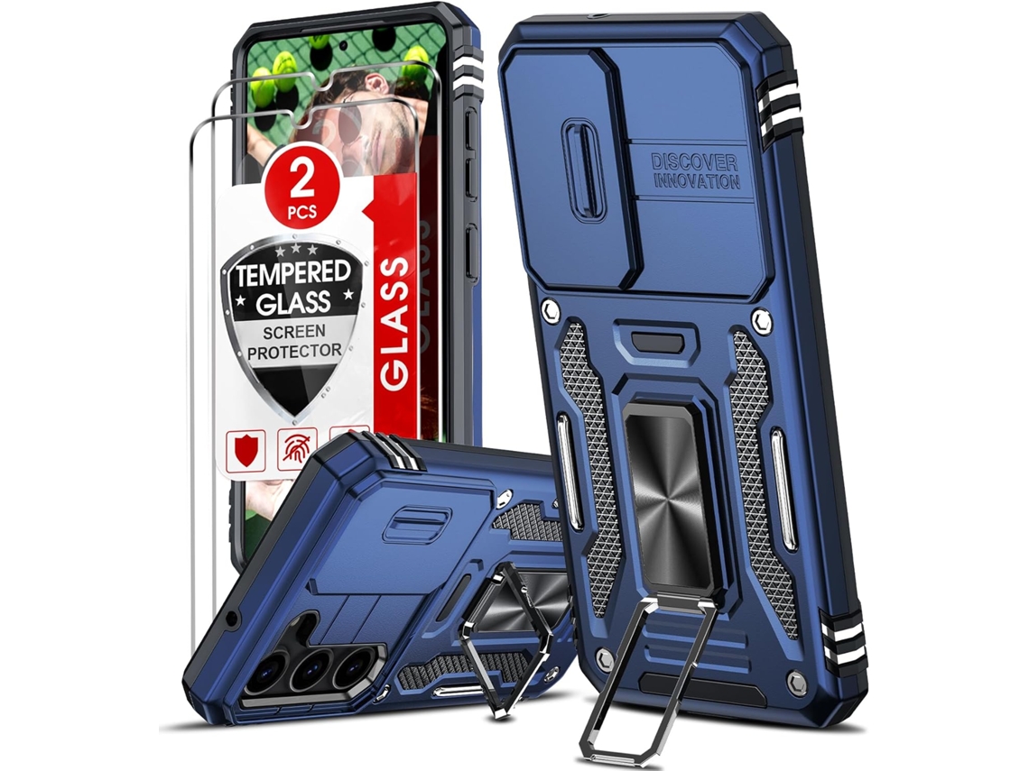 Capa Proteção Antichoque Tampa Deslizante Câmera Para Samsung Galaxy S23 Hongwe. Prateado