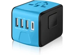 Adaptador De Viagem Mundial, Adaptador Universal Internacional De Tomada De Energia