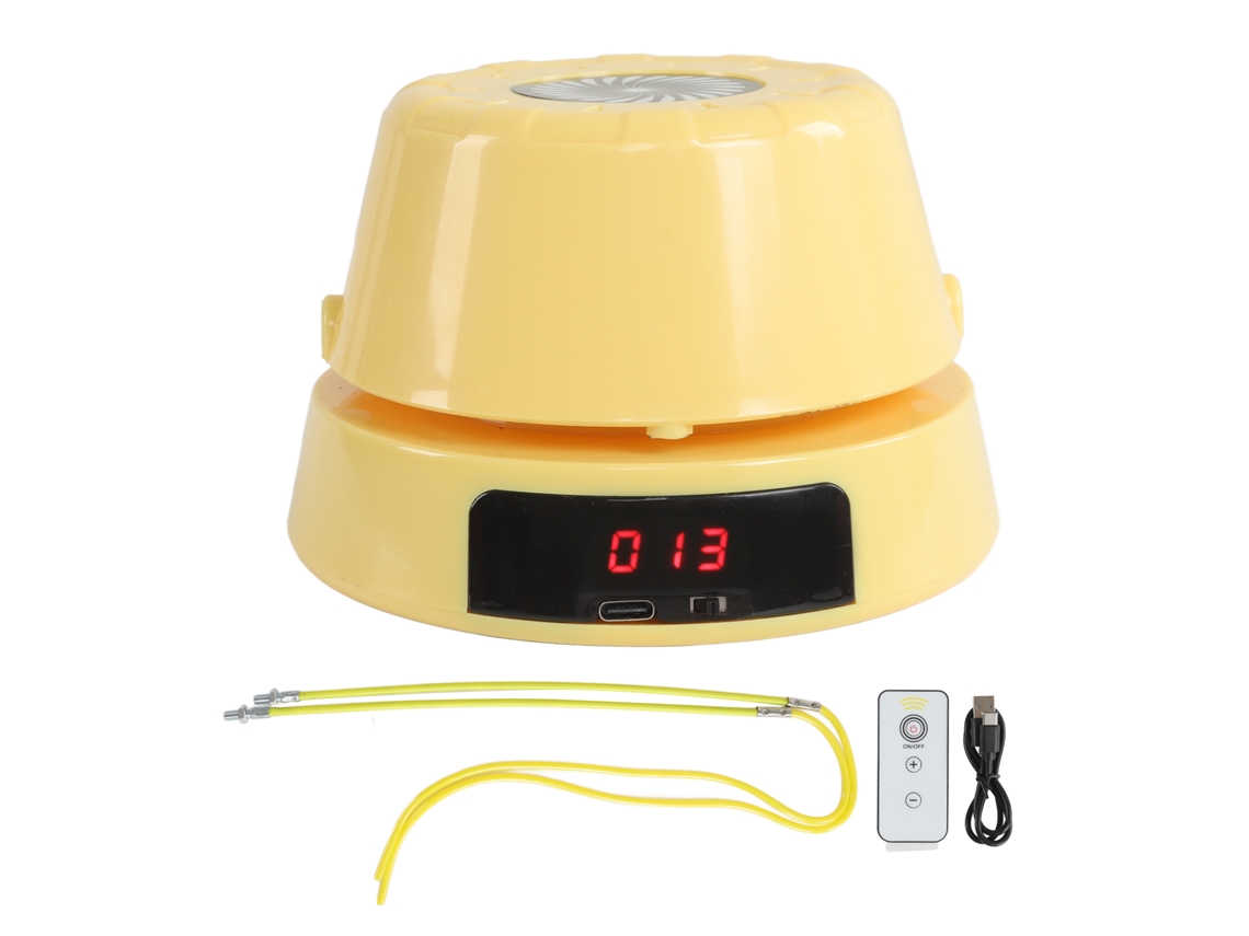 Máquina de pular corda elétrica inteligente automática WalshLXq com contagem segura para crianças, amarela