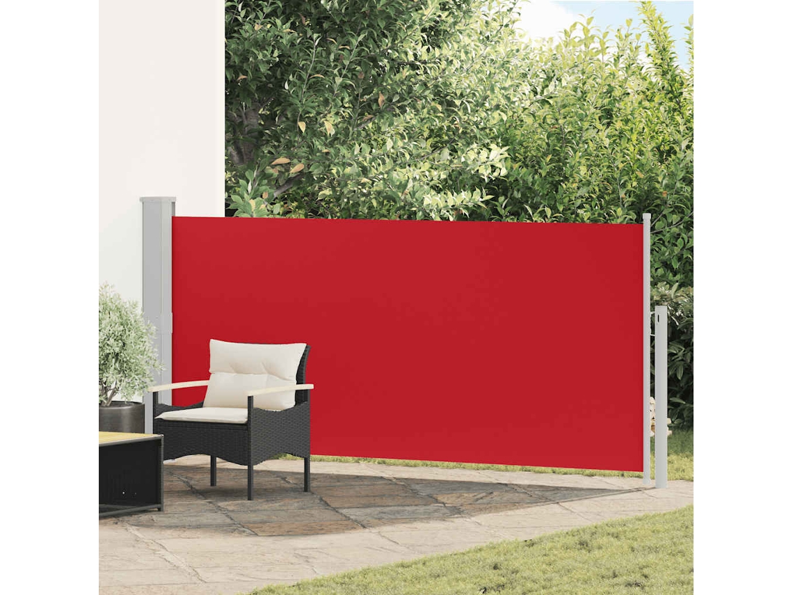 Vidaxl Toldo Lateral Retrátil 140x300 Cm Vermelho