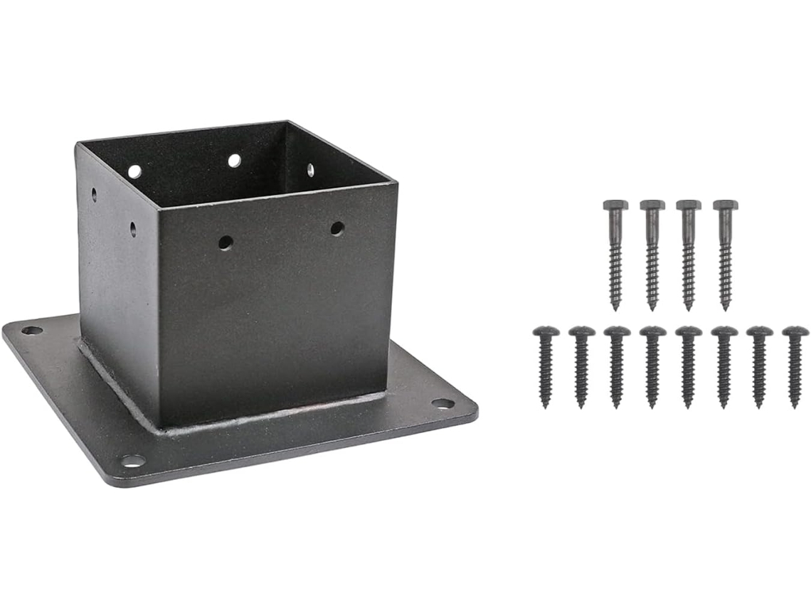 Suportes Modernos Em Metal Preto, Poste Multiuso Para Uso Externo, Postes Para Decks E Jardins, Coluna Externa
