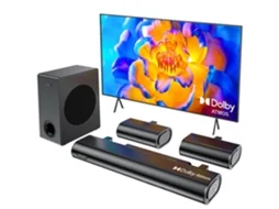A51 Barra De Som 5.1 380w Com Subwoofer 5.25 Para Tv Dolby Atmos Preto Hiwill