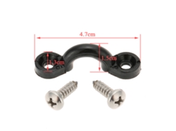 Mali kit de Olhos de Almofada com Parafusos e Corda Elástica Bungee 5m para Kayak e Barco