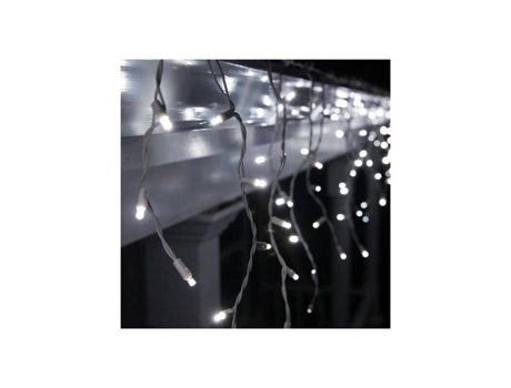 Guirlanda Estalactite Flash 3m H 50cm 114 Led Branco Frio Conectável 230v Ip67 Lotti