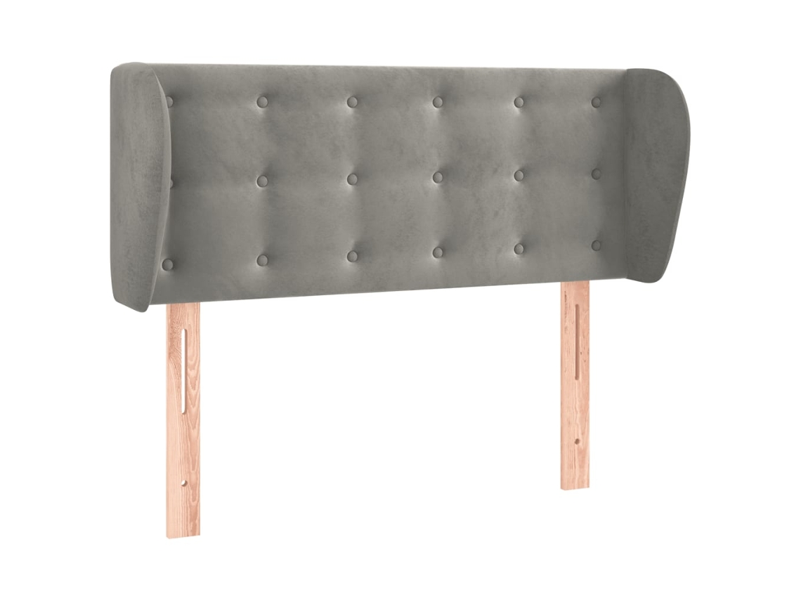 Headboard, Headboards Vidaxl Cinzeto Veludo (103 X 23 X 78/88 Cm)