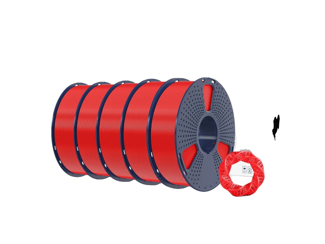 Filamento 3d, Alta Resistãªncia, Baixa Retraã§ã£o, 5kg Vermelho Oem