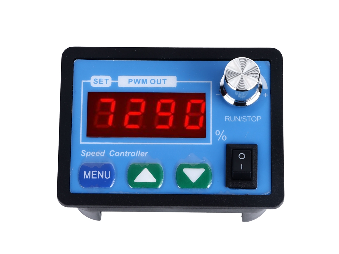 Controlador de Velocidade para Motor DC com Display LED de 4 Dígitos Ajuste Preciso 6‑55v