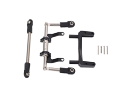 Mali suporte de Servo Rc com Link de Direção Hidráulico Ajustável para Modelos Scx10 1/10 Alumínio Leve Preto