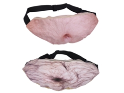 Ats 2pcs Barrigón Falso 3d Bolsos Cintura para Regalos de Navidad
