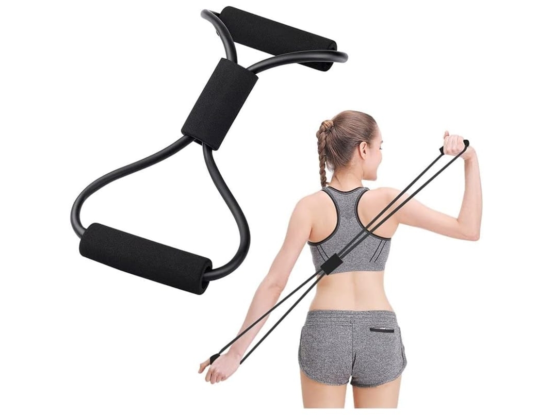 Banda De Resistência Em Forma De 8 Para Mulheres E Homens, Exercícios De Braços, Peito, Yoga E Academia