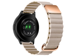 Bracelete de Couro Genuíno 22Mm Magnético para Huawei Watch Gt3 Pro 46Mm/Apex 46Mm/Apex Pro Rosa Ouro/Caqui