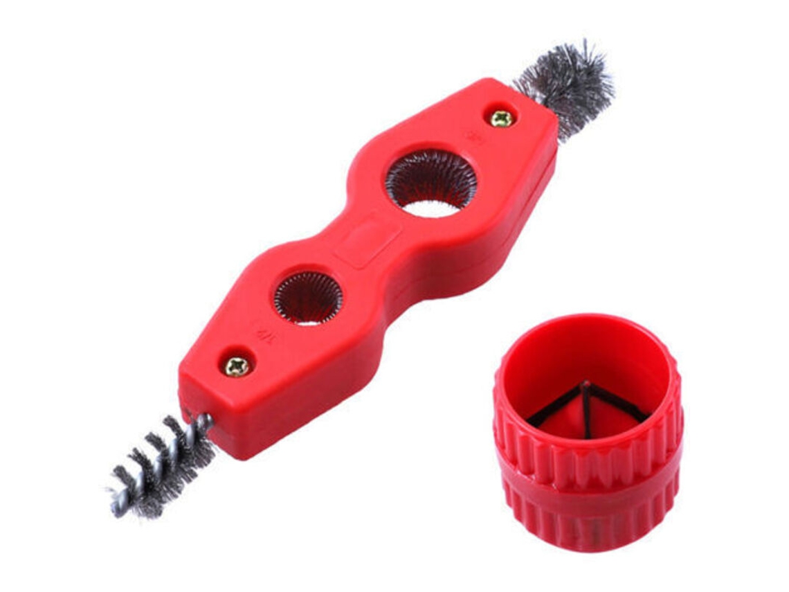 Conjunto De Ferramentas 4 Em 1 Para Limpeza E Rebarbação Tubos Cobre, Polimento, Chanfro E Rebarbação Interna/externa De Tubos Pvc, Ppr