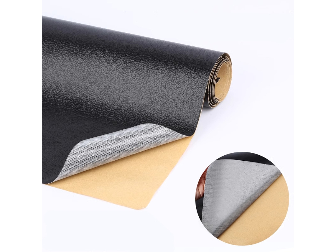 Couro Autoadesivo, Adequado para Reparo de Sofás, Móveis, Mesas e Cadeiras, Material de Couro Artificial Pu. MDUG (preto 50x90cm)