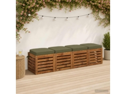 Vidaxl Conjunto De Almofadas Para Assento De 4 Peças Soest 4 Pcs