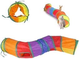 Brinquedo Túnel para Gatos, Dobrável Animais de Estimação, Interativo em Forma Adequada, Educativo, Divertido, Ergonômico, Uso Diário STELASPLEN