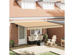 Vidaxl Toldo Retrátil Multicolor 450 × 350 Cm Tecido E Alumínio