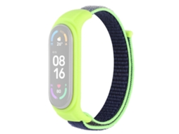 Bracelete Silicone Ajustável Anti-Perda para Xiaomi Mi Band 3/Band 4/Band 5/Band 6/Band 7 Azul Da Meia Noite