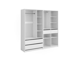 Guarda-roupa Elmo, 200x200cm Conjunto De 2, Branco, Vicco
