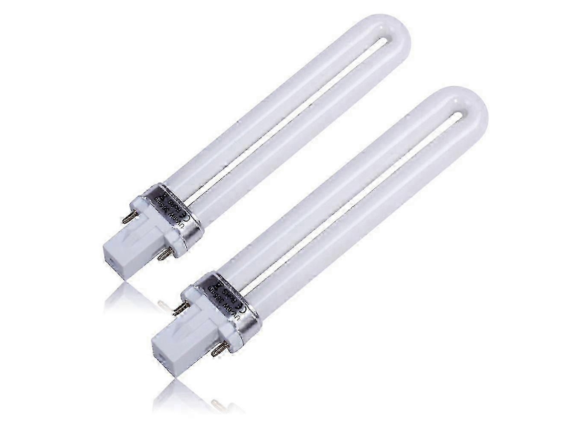 Lâmpada Uv para Secador de Unhas, Tubo Substituição, 2 Lâmpadas Eletrônicas 365 Nm e 9 W em Formato U Seca Dores Unhas W/ GOKOCO